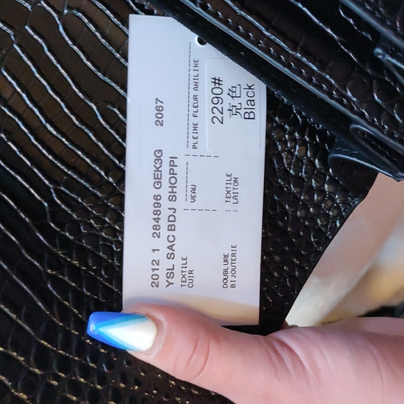 YSL sunset medium chain bag in crocodile - Picture 11 of 16